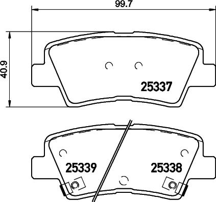 Brembo P 30 101 - Kit de plaquettes de frein, frein à disque www.parts5.com