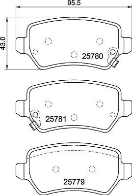 Brembo P 30 120 - Brake Pad Set, disc brake www.parts5.com