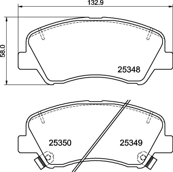 Brembo P 30 122 - Set placute frana,frana disc www.parts5.com