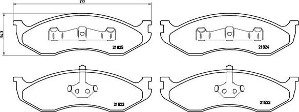 Brembo P 37 004 - Set placute frana,frana disc parts5.com