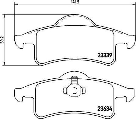 Brembo P 37 006 - Brake Pad Set, disc brake parts5.com