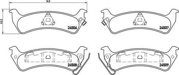 Brembo P 37 012 - Brake Pad Set, disc brake www.parts5.com