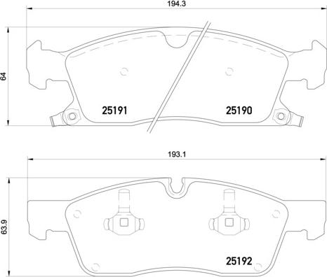 Brembo P 37 017X - Brake Pad Set, disc brake www.parts5.com