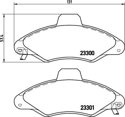 Brembo P 24 045 - Тормозные колодки, дисковые, комплект www.parts5.com