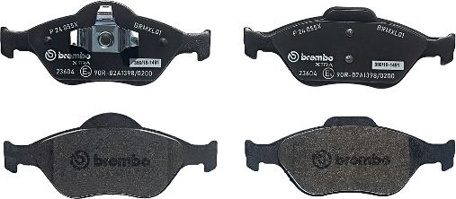 Brembo P 24 055X - Brake Pad Set, disc brake www.parts5.com