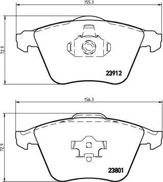 Brembo P 24 057 - Set placute frana,frana disc www.parts5.com