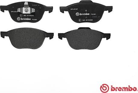 Brembo P 24 061 - Set placute frana,frana disc www.parts5.com