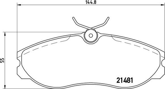 Brembo P 24 039 - Sada brzdových destiček, kotoučová brzda www.parts5.com