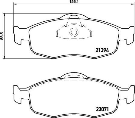 Brembo P 24 037 - Set placute frana,frana disc www.parts5.com