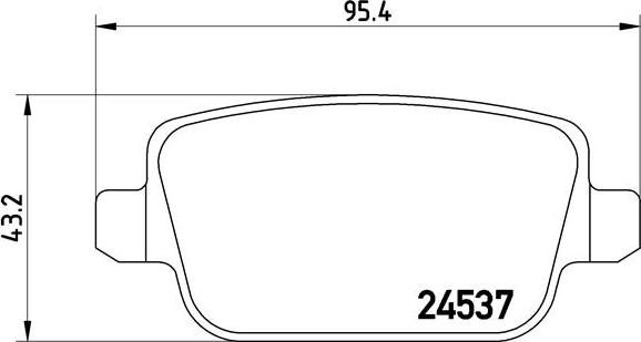 Brembo P 24 075 - Sada brzdových destiček, kotoučová brzda www.parts5.com