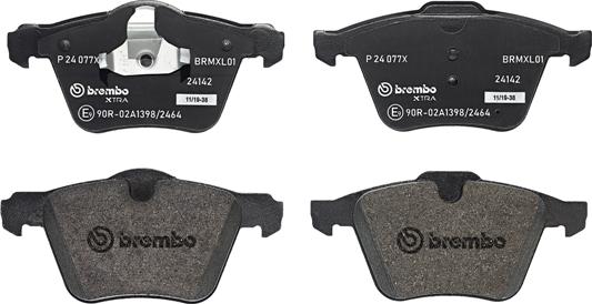 Brembo P 24 077X - Set placute frana,frana disc www.parts5.com