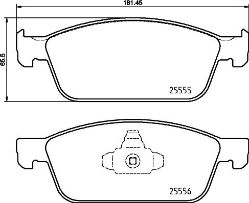 Brembo P 24 199 - Тормозные колодки, дисковые, комплект www.parts5.com