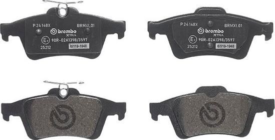 Brembo P 24 148X - Set placute frana,frana disc www.parts5.com