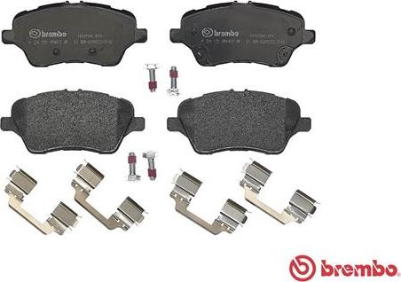 Brembo P 24 151 - Brake Pad Set, disc brake www.parts5.com