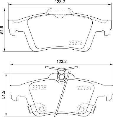 Brembo P 24 216 - Set placute frana,frana disc www.parts5.com