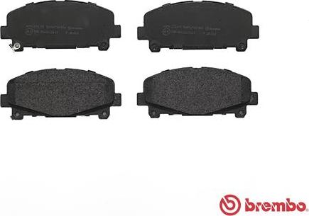 Brembo P 28 043 - Тормозные колодки, дисковые, комплект www.parts5.com