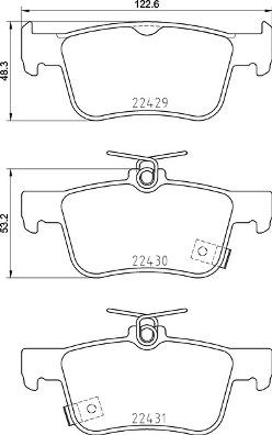 Brembo P 28 089 - Fékbetétkészlet, tárcsafék www.parts5.com