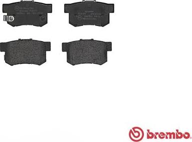 Brembo P 28 039 - Komplet zavornih oblog, ploscne (kolutne) zavore www.parts5.com