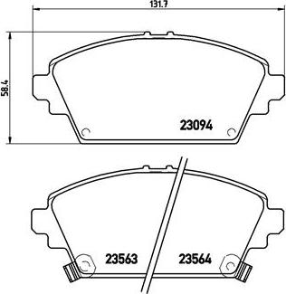 Brembo P 28 029 - Juego de pastillas de freno www.parts5.com