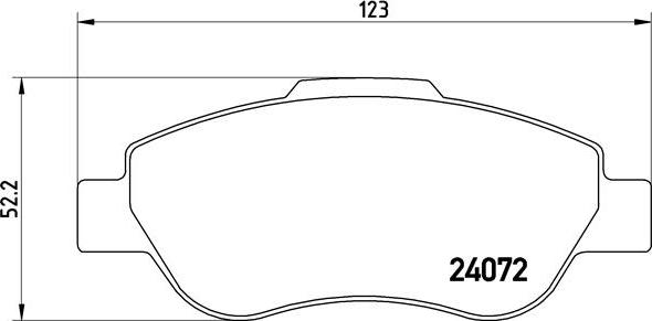 Brembo P 23 097 - Set placute frana,frana disc www.parts5.com