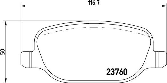 Brembo P 23 089 - Brake Pad Set, disc brake www.parts5.com