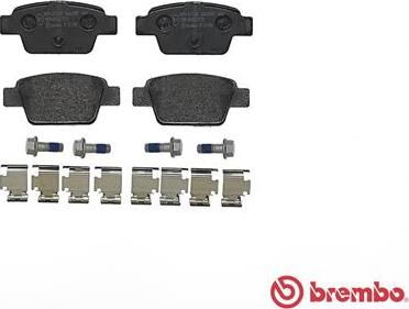 Brembo P 23 080 - Juego de pastillas de freno www.parts5.com