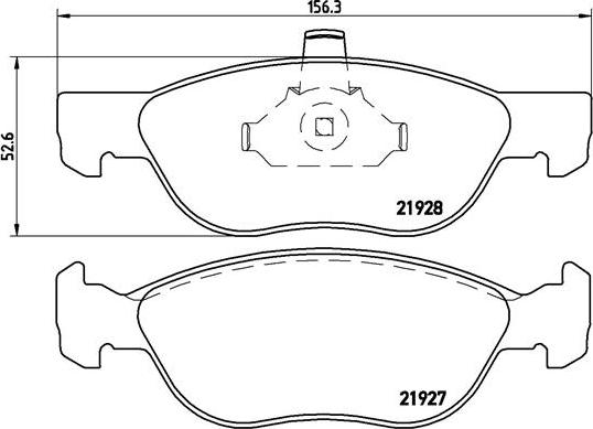 Brembo P 23 081 - Fren balata seti, diskli fren www.parts5.com