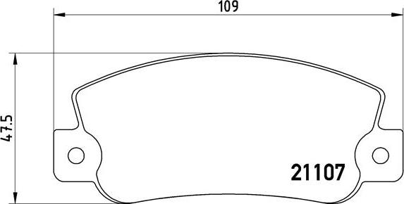 Brembo P 23 032 - Bremsbelagsatz, Scheibenbremse www.parts5.com