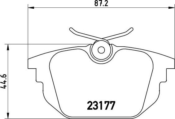 Brembo P 23 026 - Juego de pastillas de freno www.parts5.com