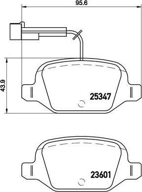 Brembo P 23 146 - Juego de pastillas de freno www.parts5.com