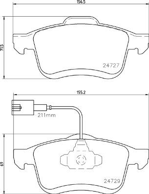 Brembo P 23 163 - Set placute frana,frana disc www.parts5.com