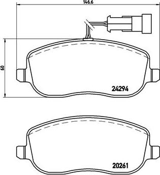 Brembo P 23 100 - Piduriklotsi komplekt,ketaspidur www.parts5.com