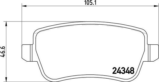 Brembo P 23 101 - Set placute frana,frana disc www.parts5.com