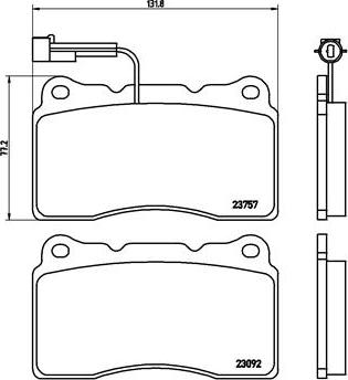 Brembo P 23 115 - Σετ τακάκια, δισκόφρενα www.parts5.com