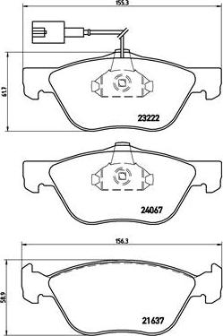 Brembo P 23 112 - Juego de pastillas de freno www.parts5.com