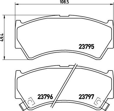 Brembo P 79 013 - Jarrupala, levyjarru www.parts5.com