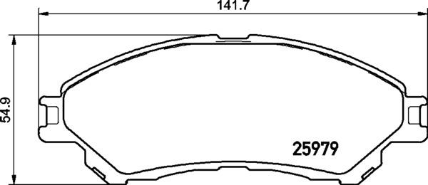 Brembo P 79 032 - Brake Pad Set, disc brake www.parts5.com