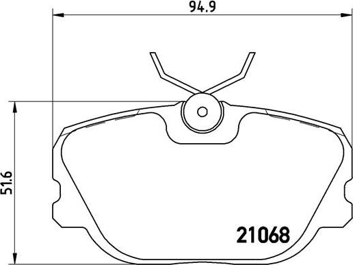 Brembo P 71 004 - Brake Pad Set, disc brake www.parts5.com