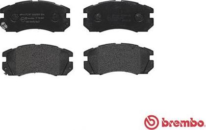 Brembo P 78 007 - Тормозные колодки, дисковые, комплект www.parts5.com