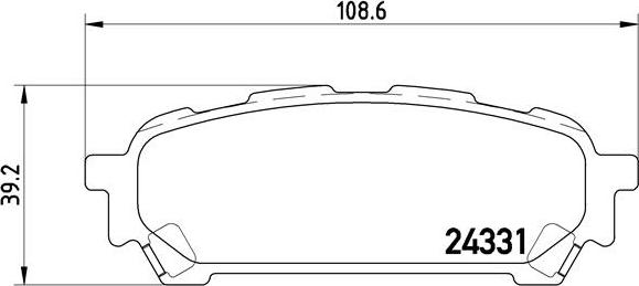 Brembo P 78 014 - Brake Pad Set, disc brake parts5.com