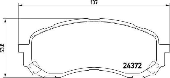 Brembo P 78 015 - Тормозные колодки, дисковые, комплект www.parts5.com