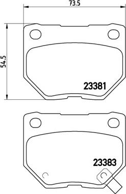 Brembo P 78 016 - Komplet zavornih oblog, ploscne (kolutne) zavore parts5.com