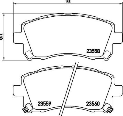 Brembo P 78 010X - Тормозные колодки, дисковые, комплект www.parts5.com