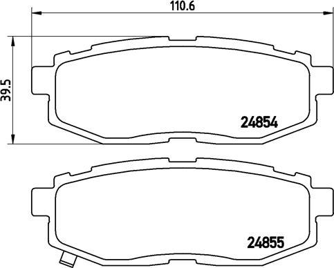 Brembo P 78 018 - Juego de pastillas de freno parts5.com