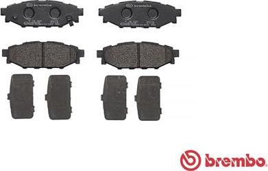 Brembo P 78 020 - Тормозные колодки, дисковые, комплект www.parts5.com