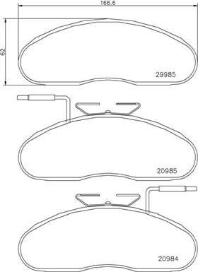 Brembo P B7 002 - Brake Pad Set, disc brake www.parts5.com