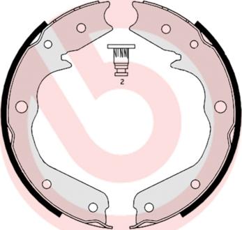 Brembo S 59 527 - Brake Shoe Set, parking brake www.parts5.com