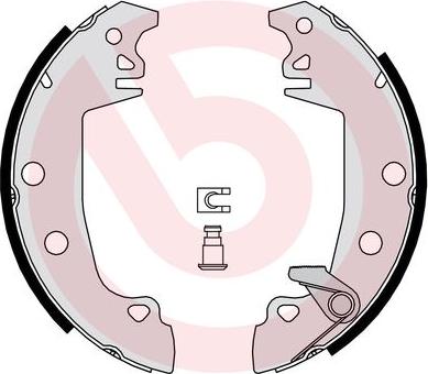 Brembo S 61 537 - Brake Shoe Set www.parts5.com