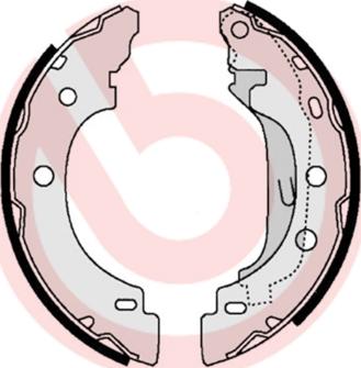 Brembo S 68 523 - Brake Shoe Set www.parts5.com