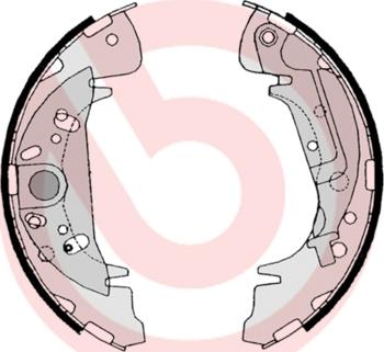 Brembo S 11 504 - Brake Shoe Set www.parts5.com